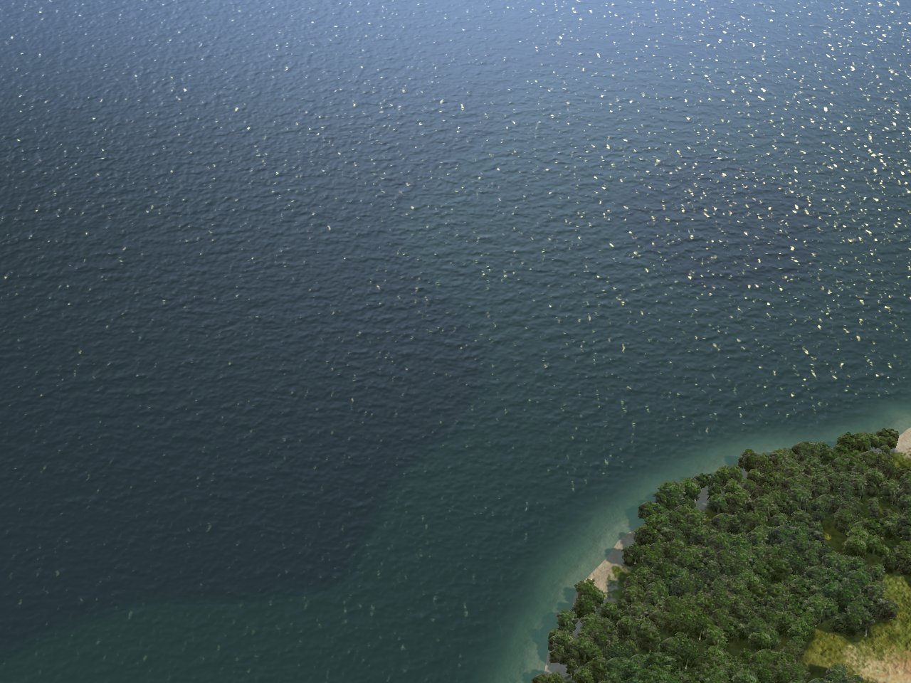 Distant LEAN-mapped ocean