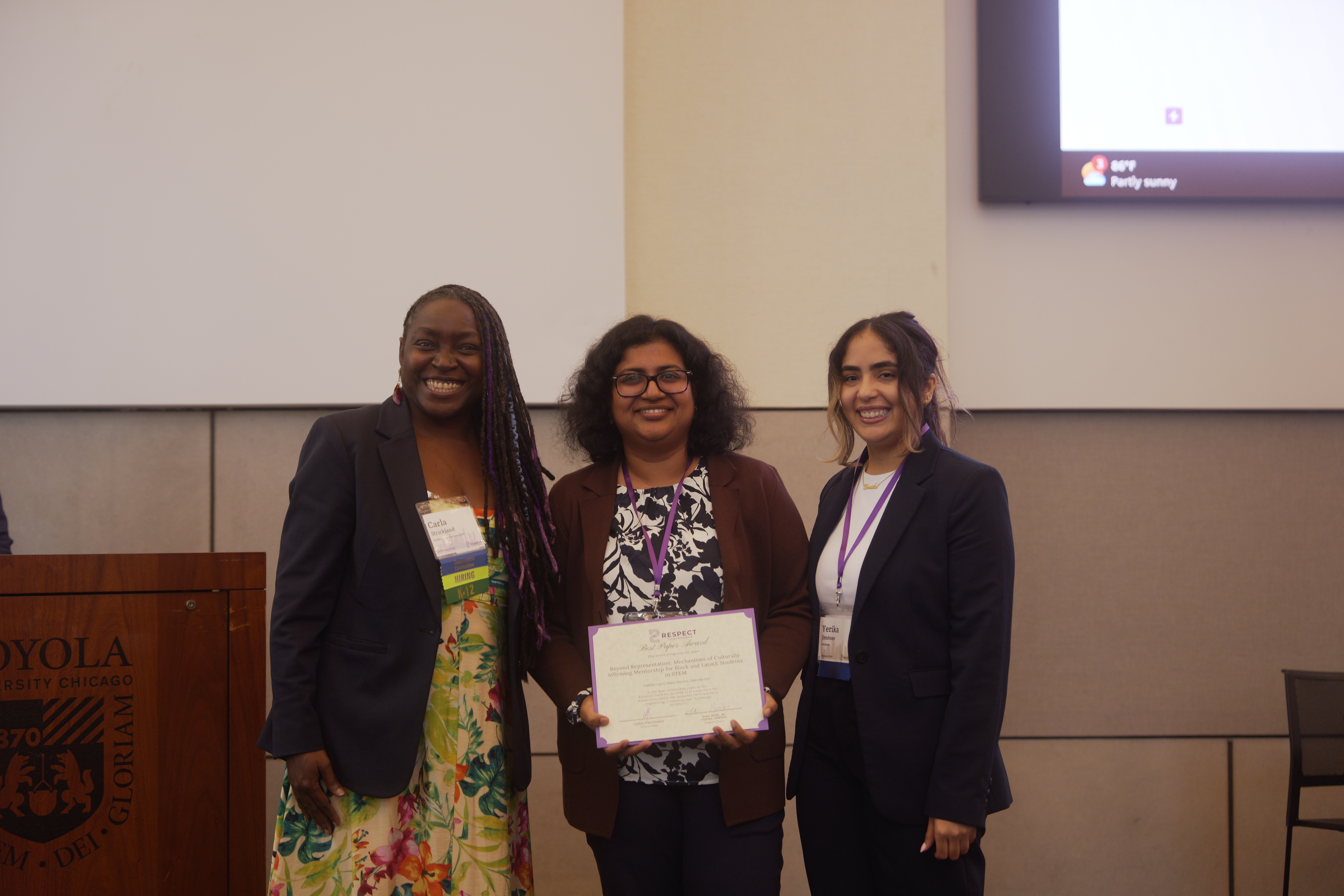 Sanorita at Respect 2026 Receiving Best Paper Award